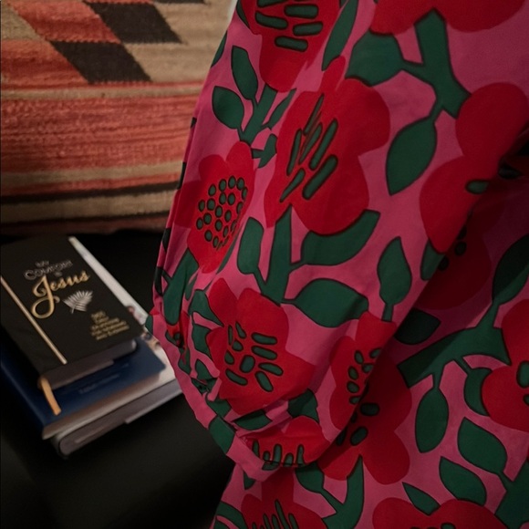 Floral Pink and Red Dress by Cyclamen - Picture 4 of 8